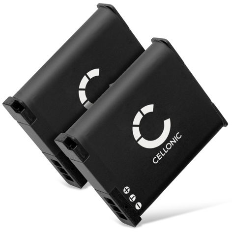 2x Battery for Panasonic Lumix DC-FT7, DMC-FT5, DMC-LZ40, DMC-TS5, DMC-TS6 DMW-BCM13 (950mAh, 3.7V) from CELLONIC