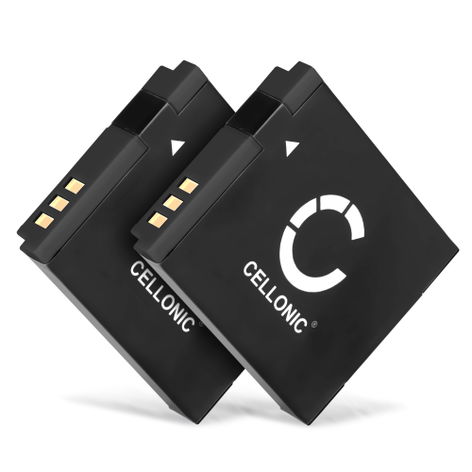2x Battery for Canon IXUS 105; PowerShot S95, SX170 IS, SX530 HS NB-6L NB-6LH (1000mAh, 3.7V) from CELLONIC