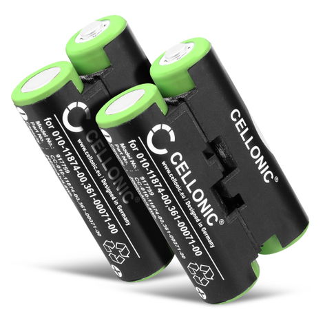 2x Battery for Garmin Striker 4; GPSMAP 62s, 64s, 64st; Montana 700; Alpha 50; Oregon 600 (2000mAh, 2.4V) from CELLONIC