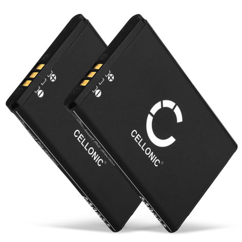 2x Battery for Swissvoice L7 043048, C0487, SV20405855 (650mAh, 3.7V) from CELLONIC