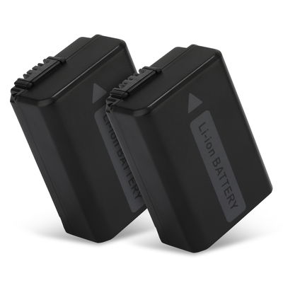 2x Battery for Sony Alpha 6000, A6000, Alpha 6400, Alpha 7, Alpha 5100, A6100, RX10 IV, NP-FW50 1030mAh from CELLONIC