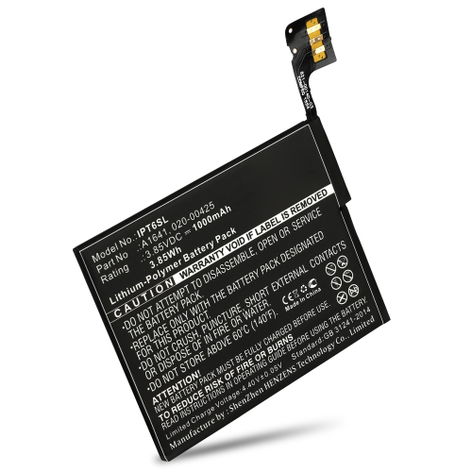 Battery for Apple A1574; iPod 7.1, 6 Gen. (Touch) - A1574 A1641, 020-00425 (1000mAh, 3.85V) from subtel