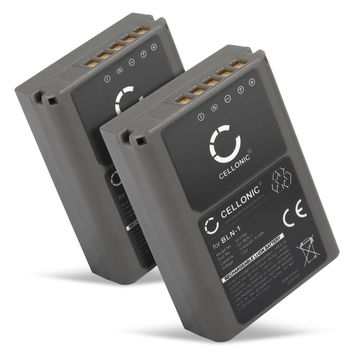 2x CELLONIC Camera Battery for Olympus OM-D E-M1, OM-D E-M5 (Mark II), Pen E-P5, Pen-F Replacement BLN-1 Battery 1140mAh Backup BLN-1