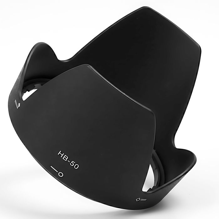 HB-50 Camera Lens Hood for Nikon AF-S NIKKOR 28-300 mm 1:3,5-5,6G ED VR - Plastic Bayonet Flower / Tulip / Petal Lens Shade from CELLONIC
