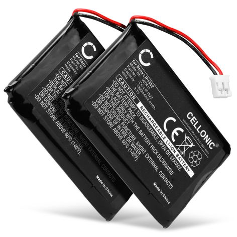 2x Battery for Sony Dualshock 4 V1; CUH-ZCT1; CUH-ZCT1E LIP1522 (1300mAh, 3.7V) from CELLONIC