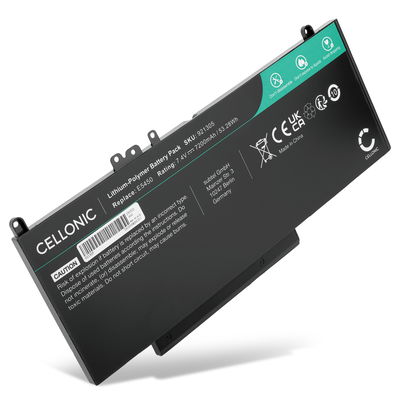 Battery for Dell Latitude 5450, E5450, E5550, E5470, E5570, E5270, E5250, Vostro 3510, Precision 3510, CHWGG, 7.4V 7200mAh from CELLONIC