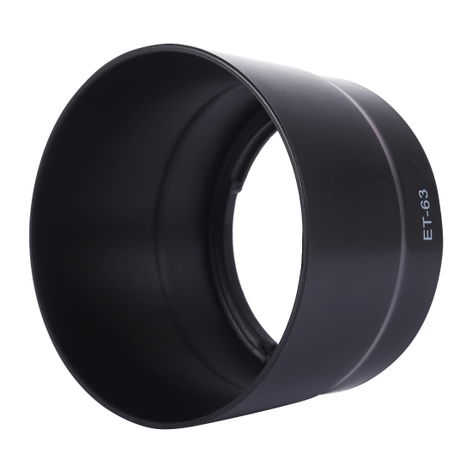 Telephoto Lens Hood ET-63 – Cylindrical / Round, Plastic, Bayonet from CELLONIC – Canon EF-S 55-250mm f/4-5.6 IS STM