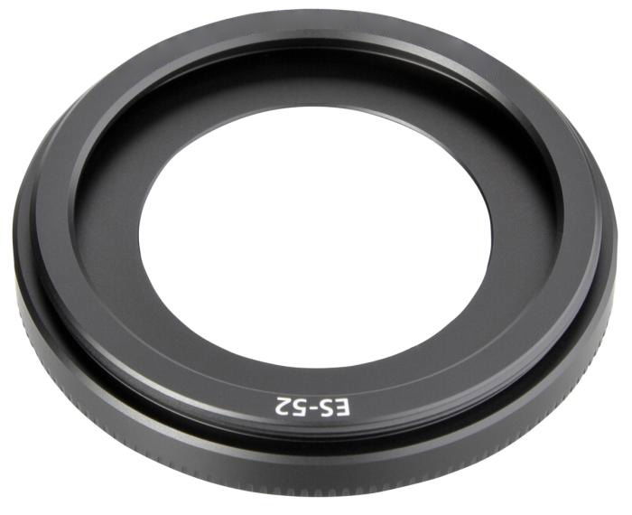ES-52 Camera Lens Hood for Canon EF 40mm f/2.8 STM EF-S 24mm f/2.8 STM - Plastic Bayonet Cylindrical / Round Lens Shade from CELLONIC