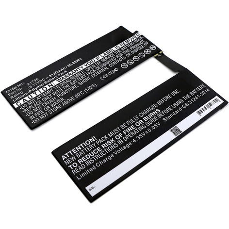 Battery for Apple IPad Pro 10.5" (2017) - A1852, A1852 A1798 (8130mAh, 3.77V) from subtel