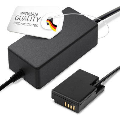 Power Supply for Canon EOS RP, EOS 200D EOS 77D, 800D 850D (AC-E6 AC-E6N + DR-E18) AC Adapter ACK-E18 DC Coupler - Dummy Battery - Battery Eliminator from CELLONIC