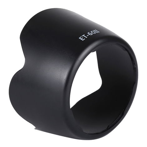Lens Hood ET-60 II – Flower / Tulip / Petal, Plastic, Bayonet from CELLONIC – Canon EF 75-300mm 1:4-5.6 II USM, f/4-5.6 III