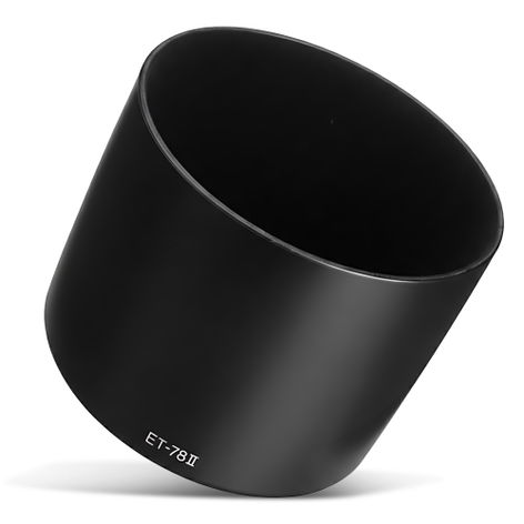 Telephoto Lens Hood ET-78 II – Cylindrical / Round, Plastic, Bayonet from CELLONIC – Canon EF 135mm f/2L USM, 180mm f/3.5L Macro USM