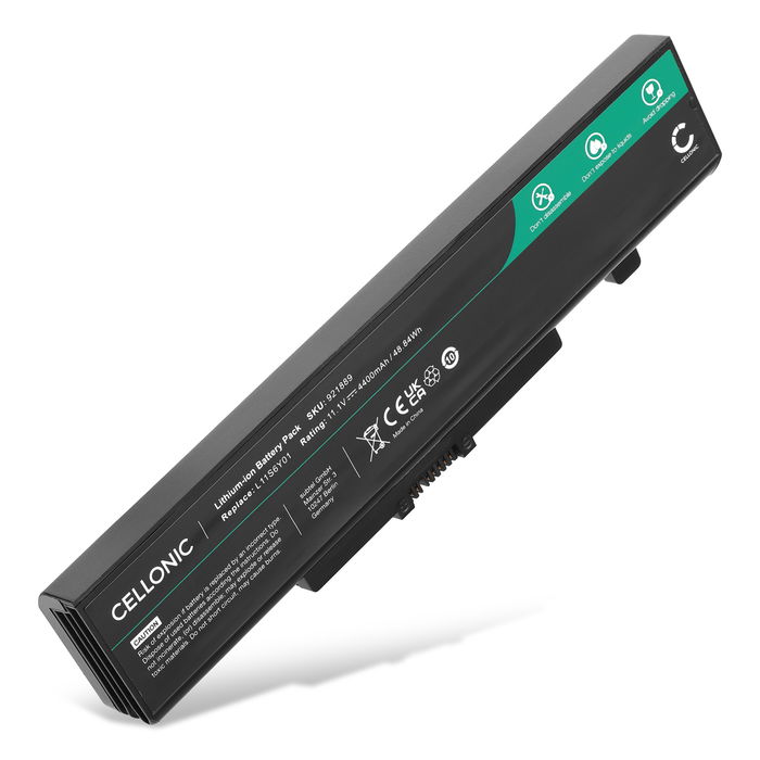 Battery for Lenovo B430, B4400, B480, B485, B490, IdeaPad B590AA, B590GA, ThinkPad Edge E530, E535, E430, E435 11.1V 4400mAh from CELLONIC