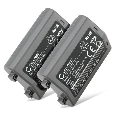 2x EN-EL18 EN-EL18a ENEL18a Battery for Nikon D5 D4 D4s D6 MB-D17 2600mAh Camera Battery Replacement