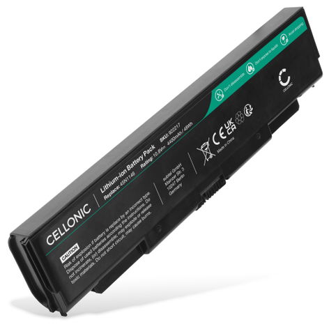 Battery for Lenovo ThinkPad T540p, W541, L540, T540, T440p 45N1145 (4400mAh, 10.8V) from CELLONIC