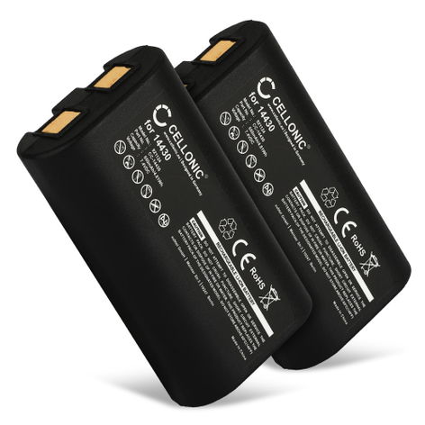 2x Battery for Dymo LabelManager 280, PnP, 260, 260P; 3M PL200 S0895880,W003688,14430 (650mAh, 7.4V) from CELLONIC