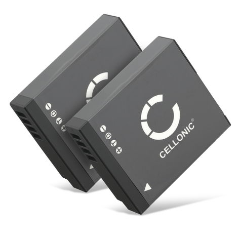 2x Battery for Panasonic Lumix DC-GX800, DC-GX880, DMC-GF7 DMW-BLH7 (600mAh, 7.4V) from subtel