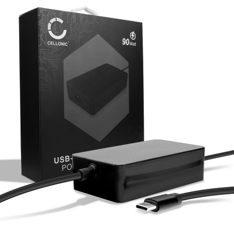 Mains Charger for Apple MacBook Pro 13 2020 M1, 12 2017, 12 2016 – USB-C (Type-C), Power Delivery / 5V-20V, 2500mA, 2.5m from CELLONIC