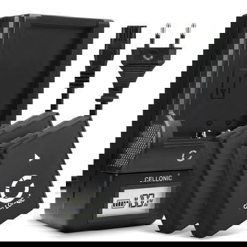 2x EN-EL14 Camera Battery + Charger Set for Nikon D5600 D5500 D5300 D5200 D5100 D3400 D3300 D3100 CoolPix P7800 P7700 P7100 1050mAh Replacement Battery MH-24 LCD Smart Charger