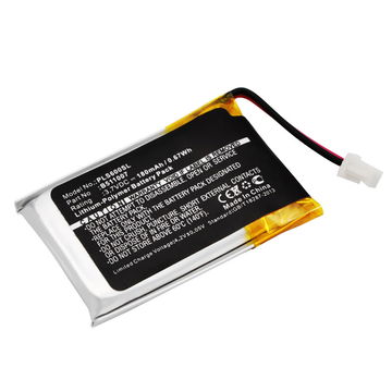 452128,6535801,B511007 Battery for Plantronics CS60, Plantronics HL10 180mAh Headphone / Headset Battery Replacement