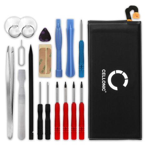 Battery for Samsung Galaxy A5 (2017 - SM-A520F) EB-BA520ABE (3000mAh, 3.85V) + Tool-kit from CELLONIC