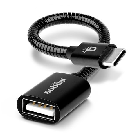 OTG Adapter Cable USB-C (Type-C) to USB A, 2.0 15cm Black from subtel – Samsung Galaxy S25 Ultra, S25, S26 Ultra, S26, S24