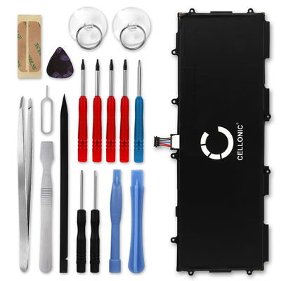 CELLONIC Replacement Tablet Battery for Samsung Galaxy Tab 10.1 / Galaxy Tab 2 10.1 / Galaxy Note 10.1 + 17-Tool Tablet Repair Kit - SP3676B1A 7000mAh
