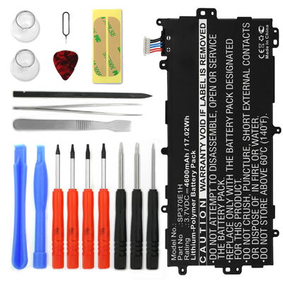 subtel Replacement Tablet Battery for Samsung Galaxy Note 8.0 (GT-N5100/GT-N5110/GT-N5120) + 17-Tool Tablet Repair Kit - SP3770E1H 4600mAh