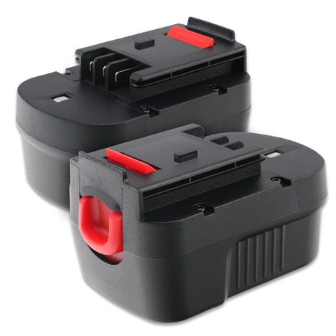 2x Battery for Black & Decker RD1440K; FS1400; HP148F3; HP148F3B A144, A1714, A14, A14F, A9251 (3000mAh, 14.4V) from CELLONIC