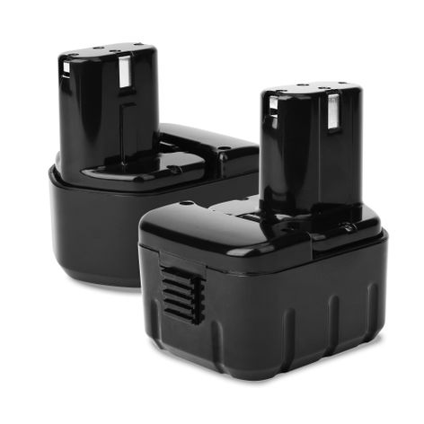 2x Battery for Hitachi UB12D; WH 12DMR; WH12D; WH12DH; WR 12DM2; WR12DM2; R9D BCC1215, EB1214L, EB1214S, EB1220BL (3300mAh, 12V) from CELLONIC