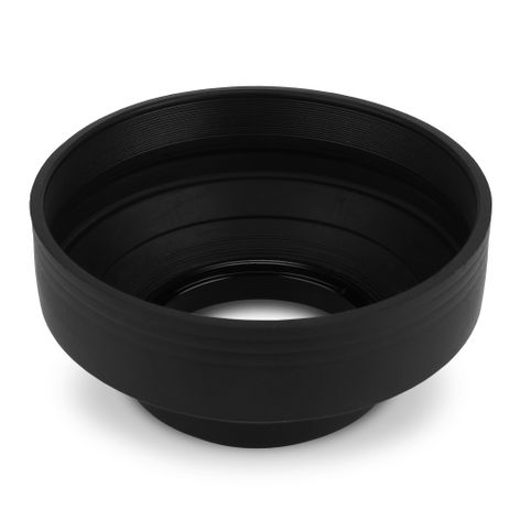 Lens Hood Universal 52mm – Collapsible, Rubber, Screw-in from CELLONIC – Nikon Coolpix B500; Fuji Fujinon XF 18mm F2 R