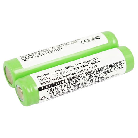 Battery for Panasonic KX-TG1031S; KX-TG1032; KX-TG1033 HHR-55AAAB (700mAh, 2.4V) from CELLONIC
