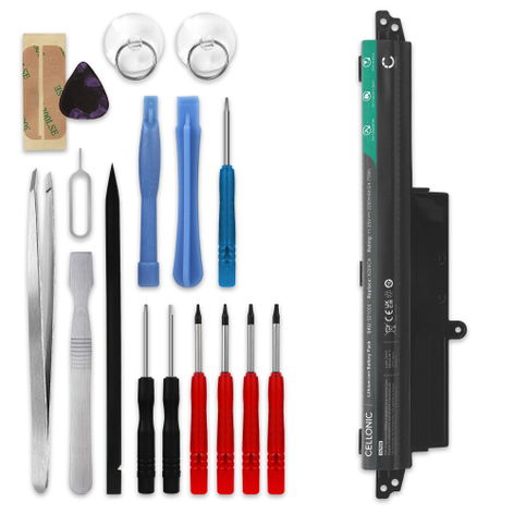 Battery for ASUS X200CA; Vivobook F200CA, F200MA, F200M A31N1302 (2200mAh, 11.25V) + Tool-kit from subtel