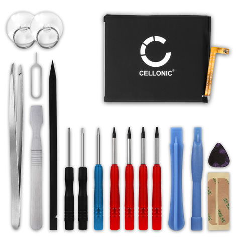 Battery for Nokia 6 (2017), Dual SIM (2017) HE316 (3000mAh, 3.85V) + Tool-kit from CELLONIC