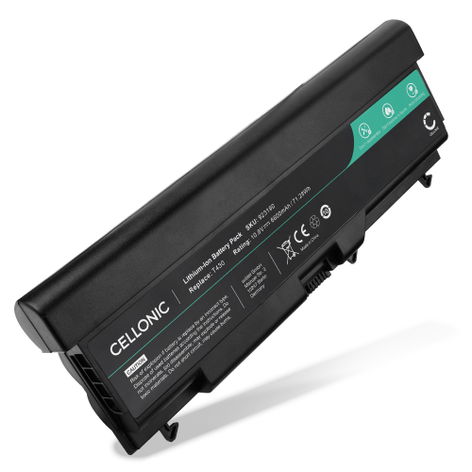 Battery for Lenovo ThinkPad T420, T410, W520, T520, W510; Edge 14 0A36303 (6600mAh, 10.8V) from CELLONIC