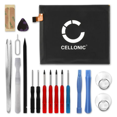 Battery for ZTE Grand X4; Axon 7s, 7, 7 Premium, 8 (A2018) Li3931T44P8h756346 (3100mAh, 3.85V) + Tool-kit 17pcs from CELLONIC