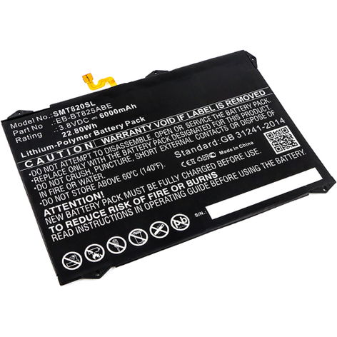 Battery for Samsung Galaxy Tab S3 9.7 EB-BT825ABA (6000mAh, 3.8V) from subtel