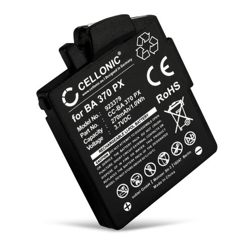 Battery for Sennheiser MM 400, 400 X, 450, 450 X, 500 X, 550; PX 210 BT BA370, BA 370 PX (270mAh, 3.7V) from CELLONIC