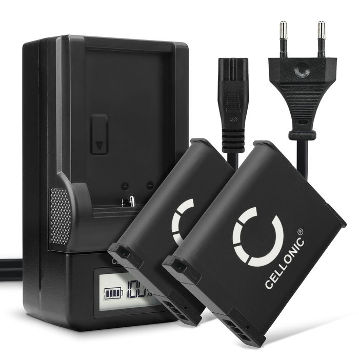 2x PABCM13-1 DMW-BCM13 Camera Battery + Charger Set for Panasonic Lumix DMC-TZ71 TZ70 DMC-TZ61 TZ60 DMC-TZ58 TZ56 TZ55 DMC-TZ41 TZ40 DMC-TZ37 DMC-FT5 1050mAh Replacement Battery LCD Smart Charger