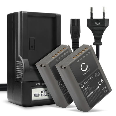 2x BLN-1 Camera Battery + Charger Set for Olympus OM-D E-M1 OM-D E-M5 OM-D E-M5 Mark II Pen E-P5 PEN-F 1140mAh Replacement Battery BCN-1 LCD Smart Charger