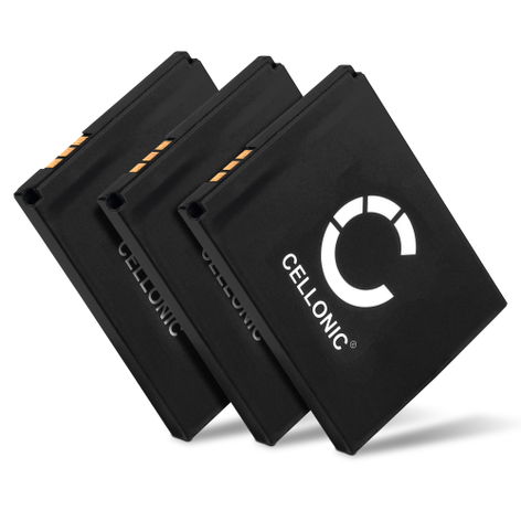 3x Battery for AVM Fritz!Fon FON M2; 2000, 2000 2446; 2446 312BAT006, BAK130506 (750mAh, 3.7V) from CELLONIC