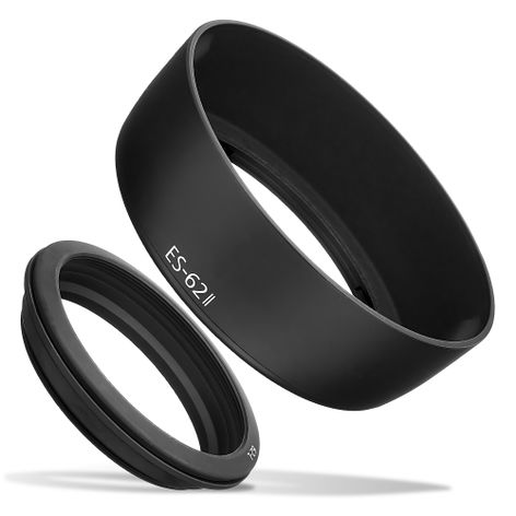 Lens Hood ES-62 II – Cylindrical / Round, Plastic, Bayonet from CELLONIC – Canon EF 50mm f/1.8 II