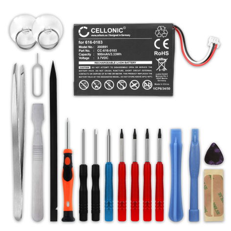 Battery for Apple iPod 4 Gen. (Photo) - A1099, - A1059 616-0183 (900mAh, 3.7V) + Tool-kit from subtel
