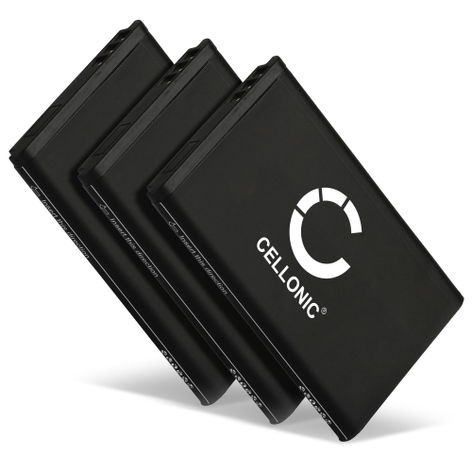3x Battery for NEC SV9100; G266; G566; ML440; G566D; Telekom Sinus A806 (1200mAh, 3.7V) from CELLONIC