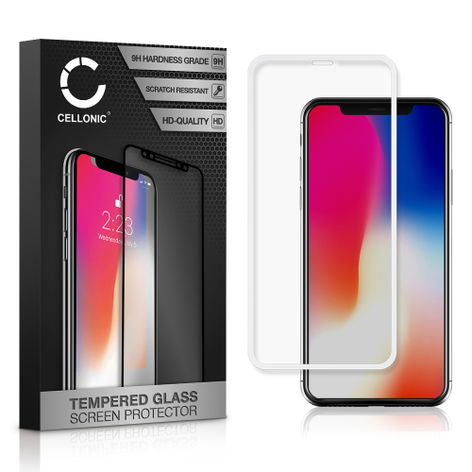 Screen Protector for Apple iPhone X, 11 Pro, Xs – Glass (9H hardness) from CELLONIC