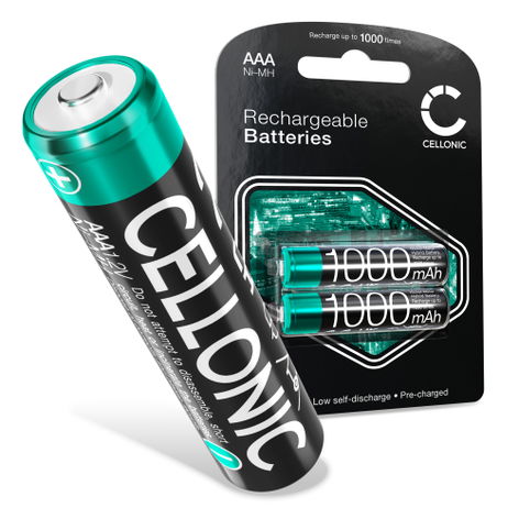 2x Battery for Audioline Pro 200, 280; BigTel 180, 480, 200, 280 AAA (1000mAh, 1.2V) from CELLONIC