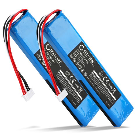 2x Battery for JBL Xtreme 1 GSP0931134 (5000mAh, 7.4V) from CELLONIC