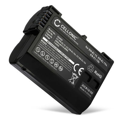 Battery EN-EL15 for Nikon D850 D750 1 V1 D7500 D7200 D800 D810 D7100 D7000 Z6 II D610 from CELLONIC