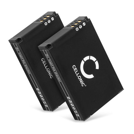 2x Battery for Drift HD Ghost; Ghost S, S HD FXDC02 72-011-00 (1750mAh, 3.7V) from CELLONIC