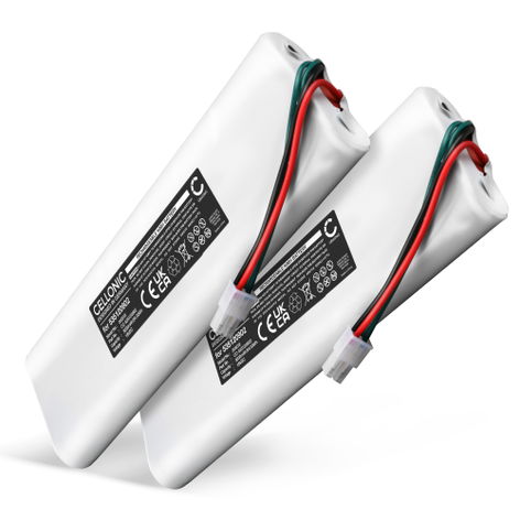 2x Battery for Husqvarna Automower 220 AC, 220AC, 230 ACX, Solar Hybrid, 210 C (3000mAh, 18V) from CELLONIC